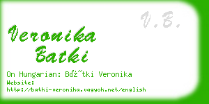 veronika batki business card